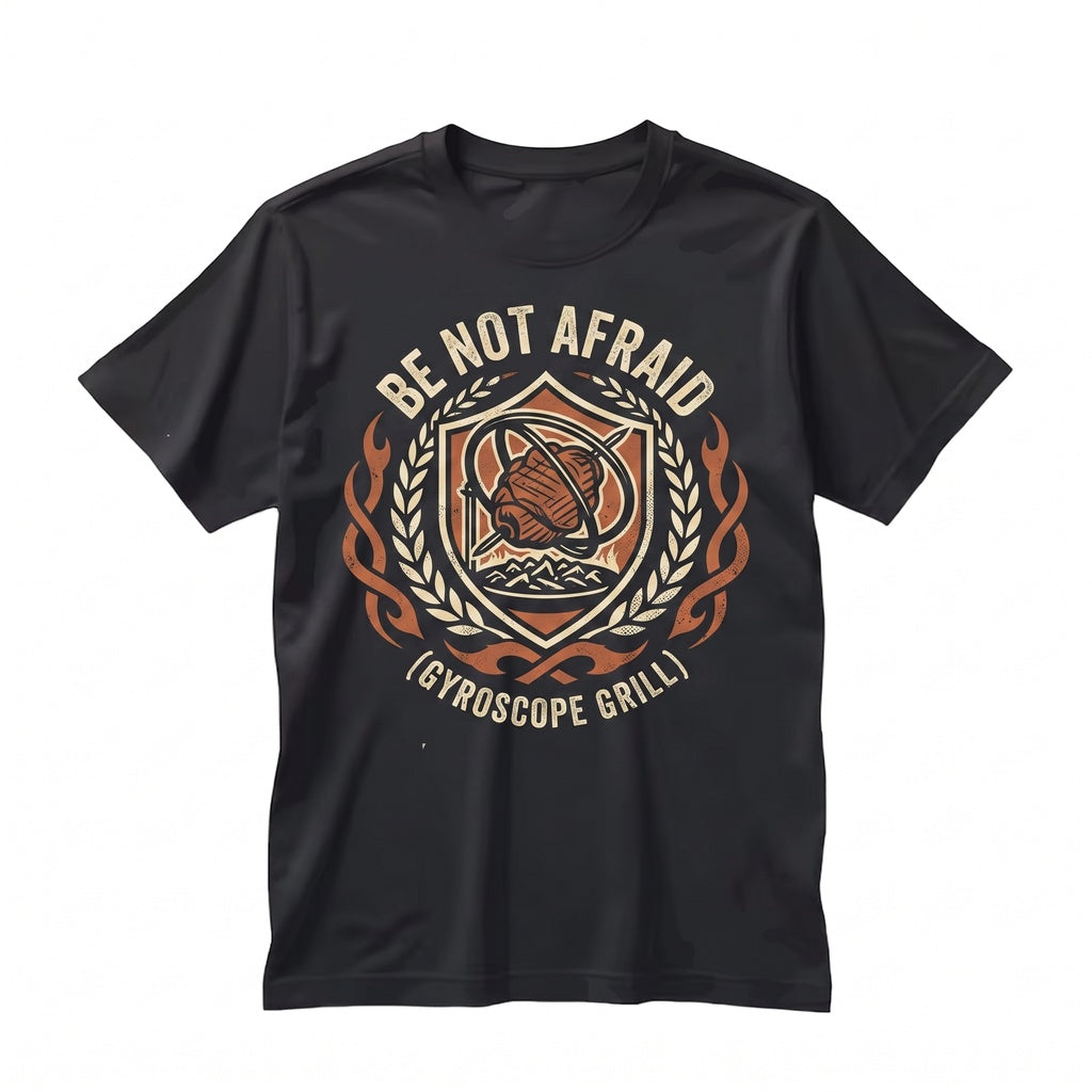 Be Not Afraid Biblically Accurate Angel Gyroscope Grill Graphic Apparel Cotton Short Sleeve Unisex TShirt