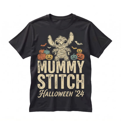 Vintage Character Halloween Lights Matching Family Vacation Spooky Season 2026 Theme Park Unisex TShirt