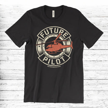 Vintage Helicopter Pilot Aviation Graphic Chopper Funny Birthday Gift Unisex TShirt