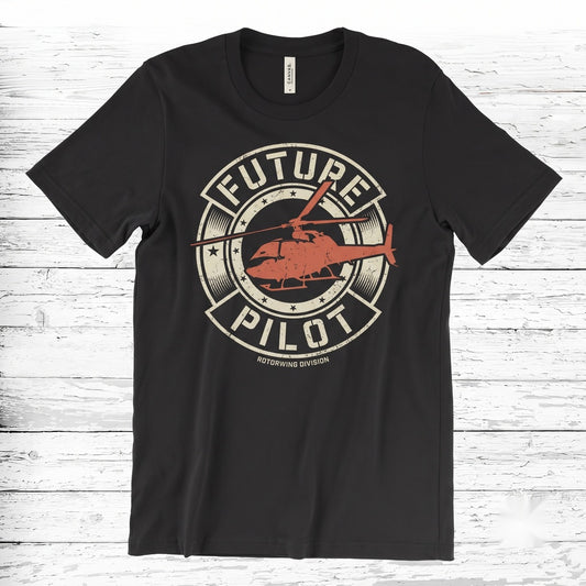Vintage Helicopter Pilot Aviation Graphic Chopper Funny Birthday Gift Unisex TShirt
