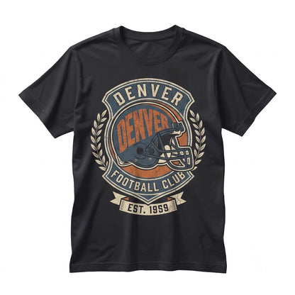 Vintage Denver Football Retro Game Day Apparel Graphic Unisex TShirt