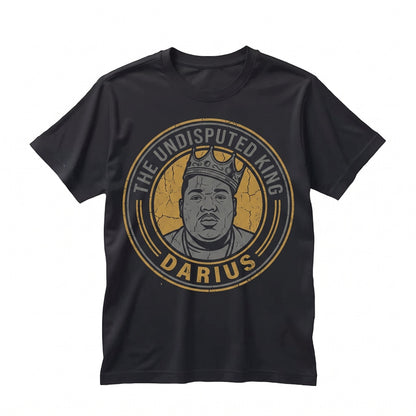 King Darius Retro Graphic Apparel, Novelty Present for Men and Women Unisex TShirt
