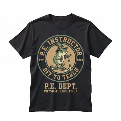 Silly Frog Iced Coffee Elementary Physical Education Teacher Back To School Unisex TShirt