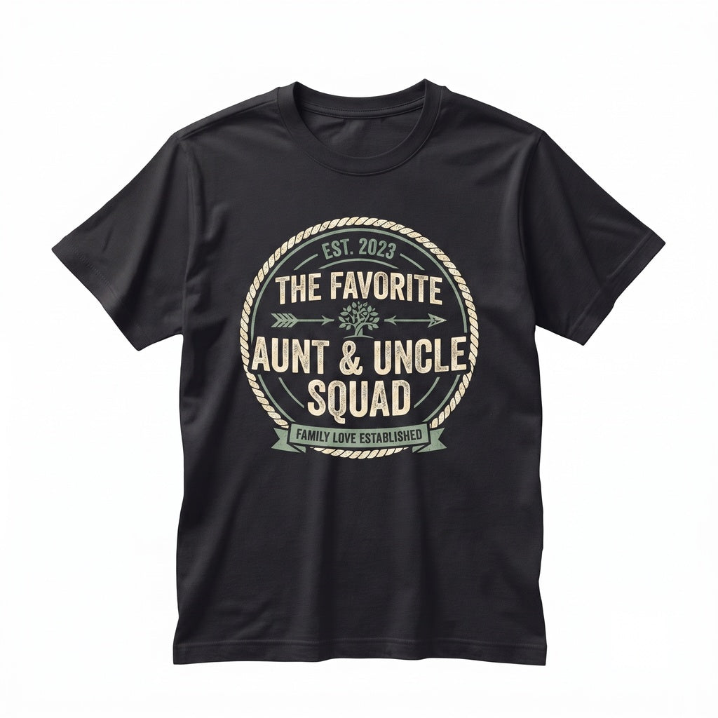 Favorite Aunt Uncle Name Custom Family Gift Apparel Unisex TShirt