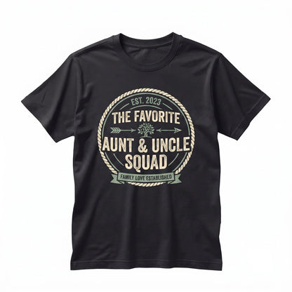 Favorite Aunt Uncle Name Custom Family Gift Apparel Unisex TShirt