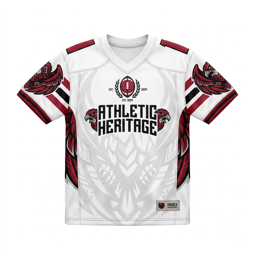 Unisex Stitched Mesh Football Fan Jersey - Lightweight Breathable Game Day Athletic Apparel