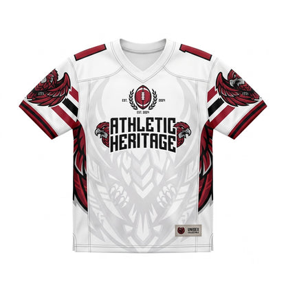 Unisex Stitched Mesh Football Fan Jersey - Lightweight Breathable Game Day Athletic Apparel