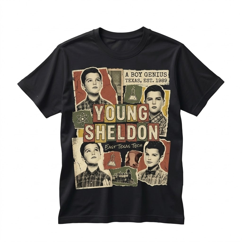 Retro Boy Genius Vintage Graphic Top Gift For Women Men Unisex TShirt