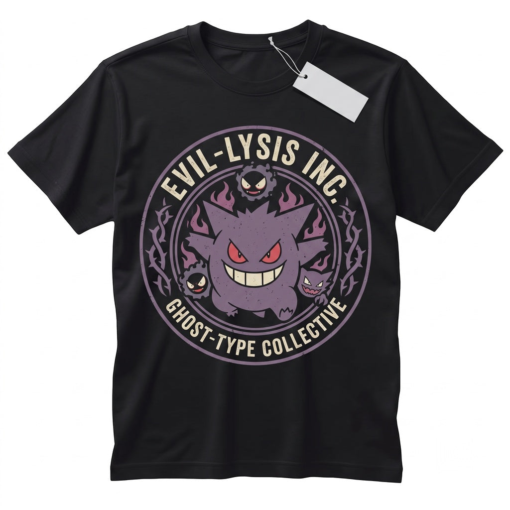 Gengar Ghost Evolution Tank Top Dark Purple Anime Graphic Sleeveless Vintage Washed Spooky Gamer Gift Unisex TShirt