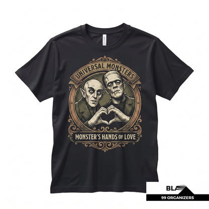 Vintage Horror Movie Gothic Dracula Frankenstein Monster Graphic Halloween Unisex TShirt