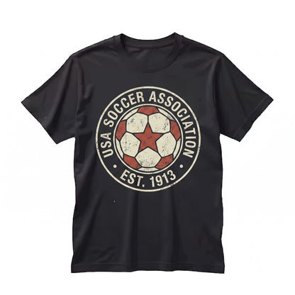 Vintage 1980s American Football Club Graphic Patriotic Sportswear Fan Apparel Cotton Top Unisex TShirt