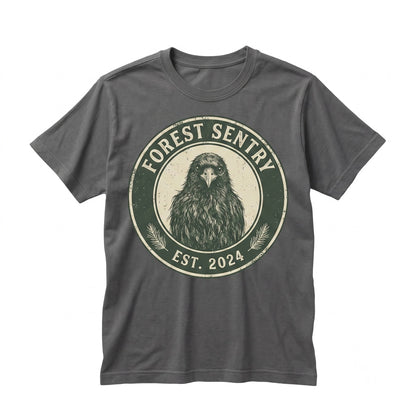 Hand-Drawn Crow Sketch Black Raven Bird Lover Funny Graphic Gift Unisex TShirt