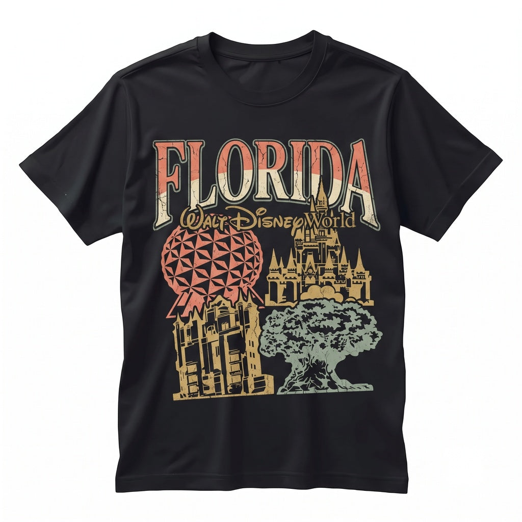 Orlando Theme Park Vacation Matching Family Trip, Florida Safari Adventure Movie Studio Unisex TShirt