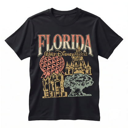 Orlando Theme Park Vacation Matching Family Trip, Florida Safari Adventure Movie Studio Unisex TShirt