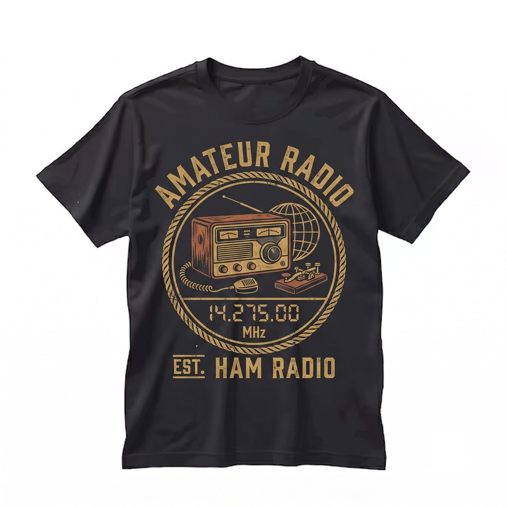 Vintage Amateur Ham Radio Operator Gift DXing Hobbyist Communication Enthusiast Unisex TShirt