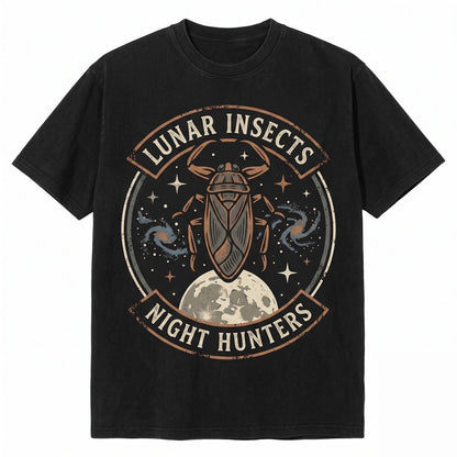 Three Giant Water Bug Retro Insect Moon Graphic Vintage Wildlife Nature Lover Gift Unisex TShirt