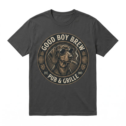 Funny Dachshund Drinking Beer Graphic Pet Lover Gift Dog Mom Dad Unisex TShirt