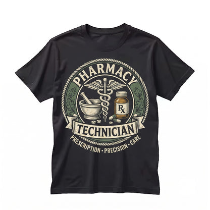 Vintage Apothecary Pharmacy Technician Gift Medical Professional Healthcare Worker Apparel Unisex TShirt
