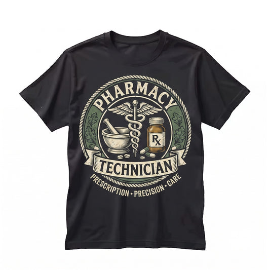 Vintage Apothecary Pharmacy Technician Gift Medical Professional Healthcare Worker Apparel Unisex TShirt