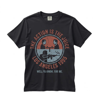 Vintage 90s Crime Film Diner Scene Graphic Cotton Top Unisex TShirt