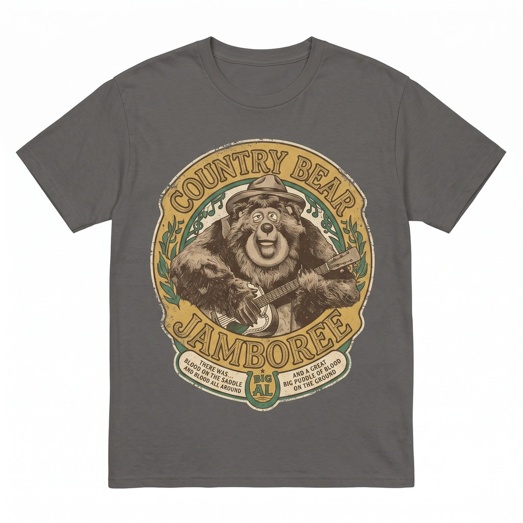 Vintage Big Al Country Bear Musical Live From Grizzly Hall Retro Theme Park Family Vacation Graphic Unisex TShirt