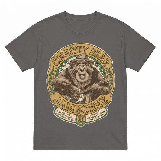 Vintage Big Al Country Bear Musical Live From Grizzly Hall Retro Theme Park Family Vacation Graphic Unisex TShirt