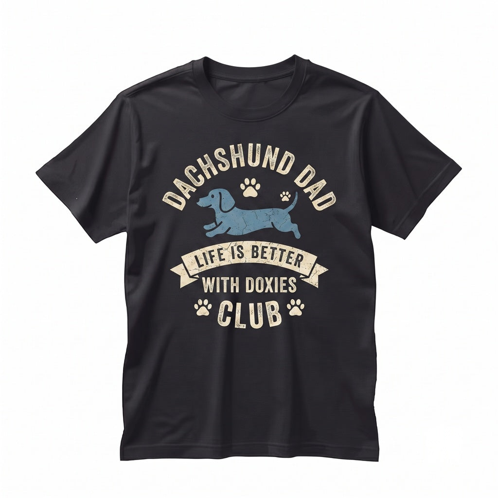 Dachshund Dad Top, Weiner Dog Owner Fathers Day Gift, Best Pet Apparel, Unisex TShirt