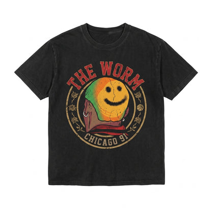 Vintage 90s Dennis Rodman Graphic Top, Funny The Worm Rebound Hoops Apparel Unisex TShirt