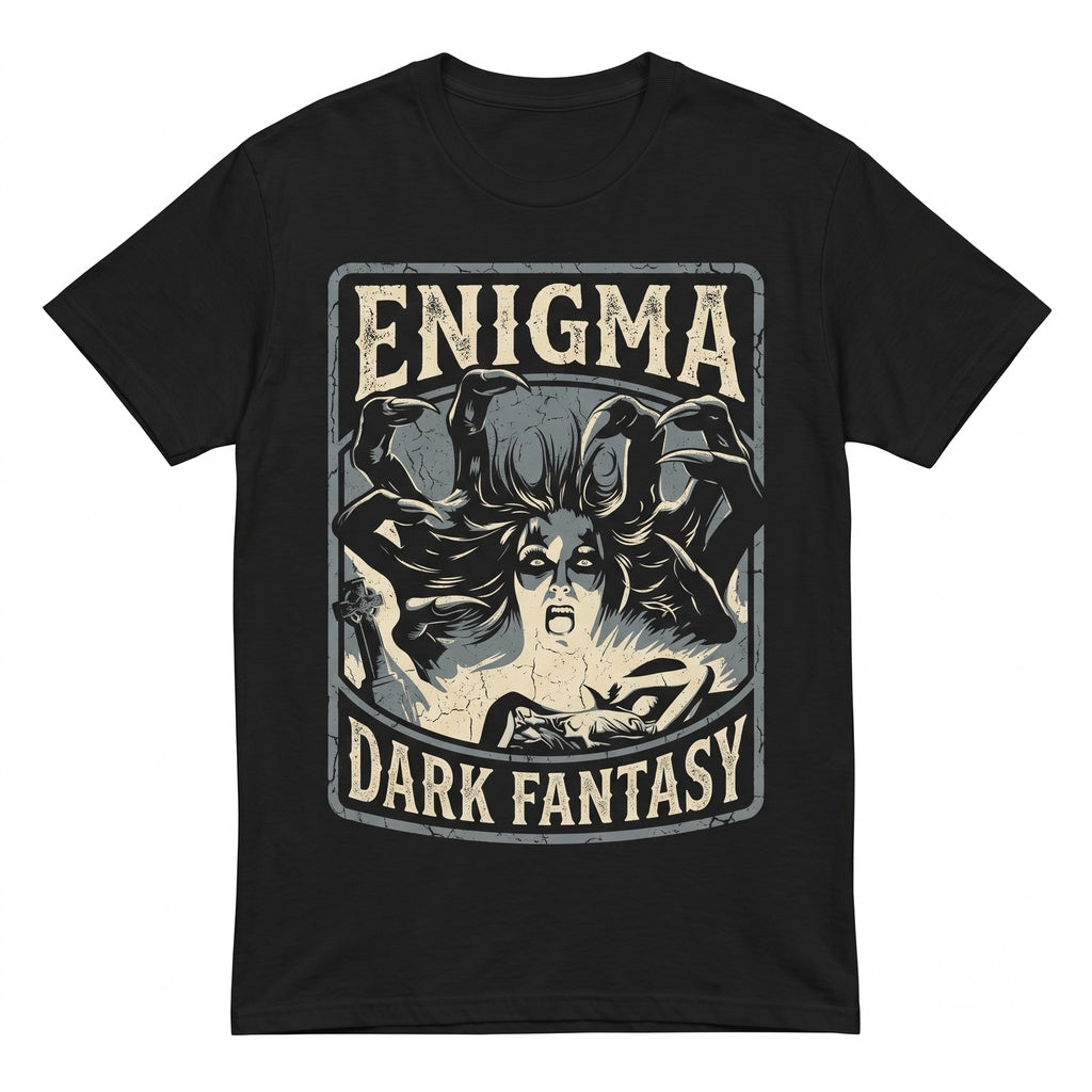 Aenigma 1987 Cult Italian Horror Movie Graphic Print Cotton Crewneck Unisex TShirt