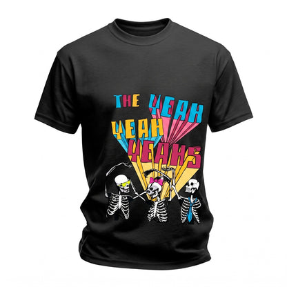 Vintage Retro Halloween Indie Rock Band Skeleton Dancing Graphic Unisex TShirt