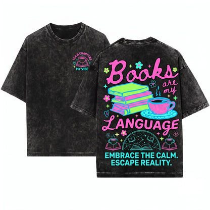 Valentines Day Romance Reader Literary Bookworm Lover Gift Unisex Wash T-Shirt
