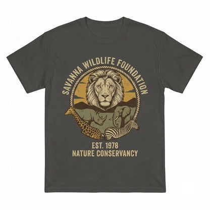 Vintage African Safari Graphic Wild Animal Rustic Adventure Gift Unisex TShirt