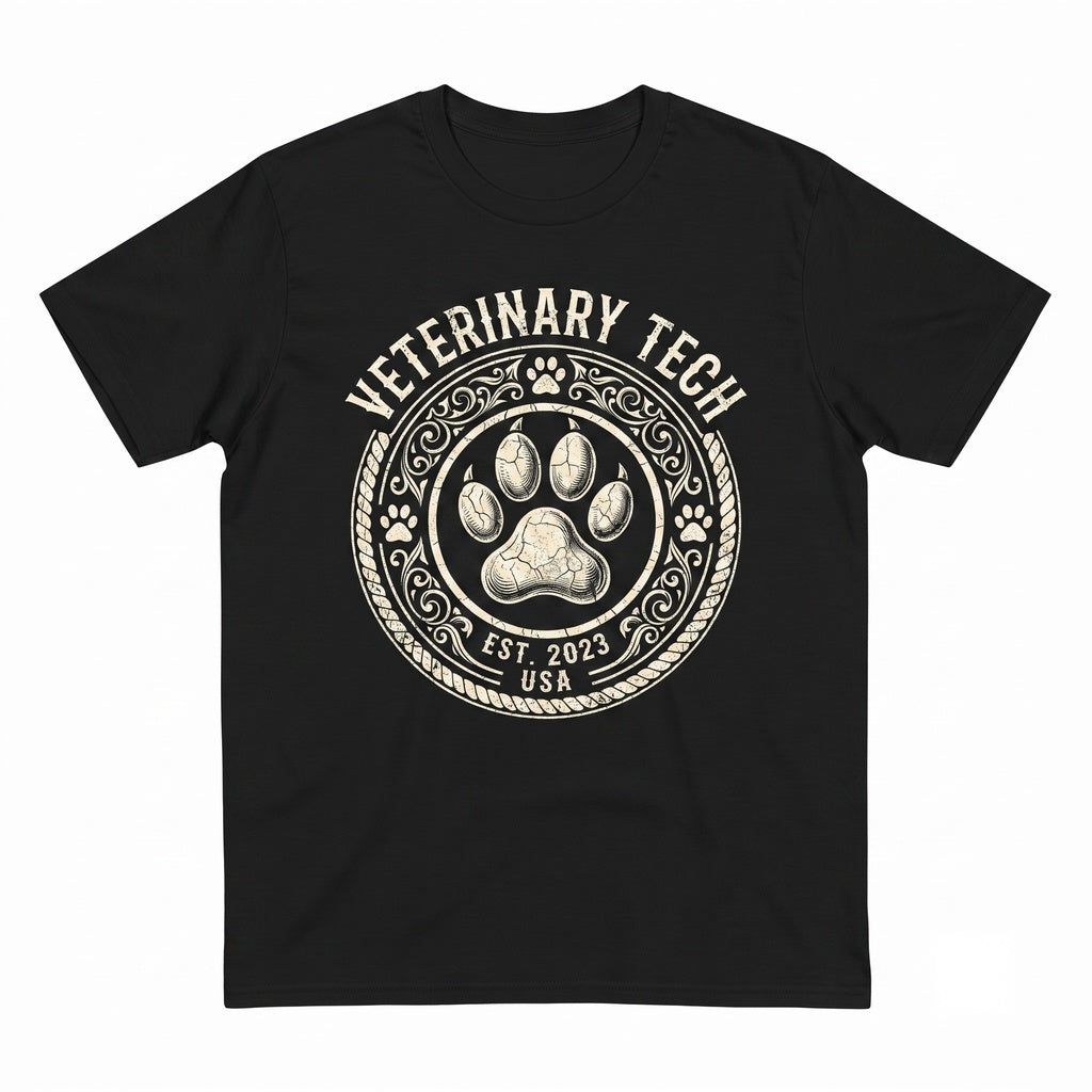 Personalized Veterinary Doctor Technician Hoodie Animal Gift Unisex TShirt