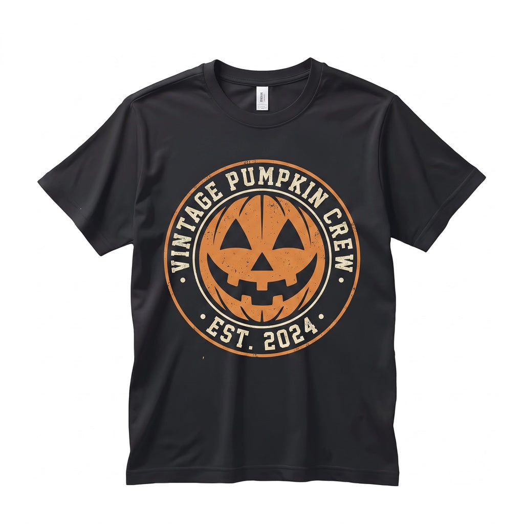 Retro Pumpkin Face Halloween Graphic Apparel, Vintage Fall Spooky Season Unisex TShirt