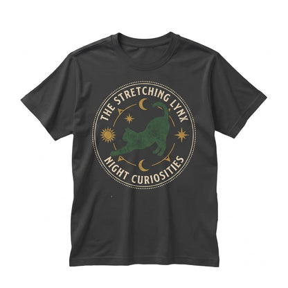 Vintage Feline Catching Snowflakes Graphic Winter Pet Apparel Unisex TShirt
