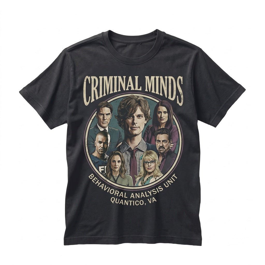 Criminal Minds Vintage Unisex TShirt Gift Fans TV Show Graphic Tee