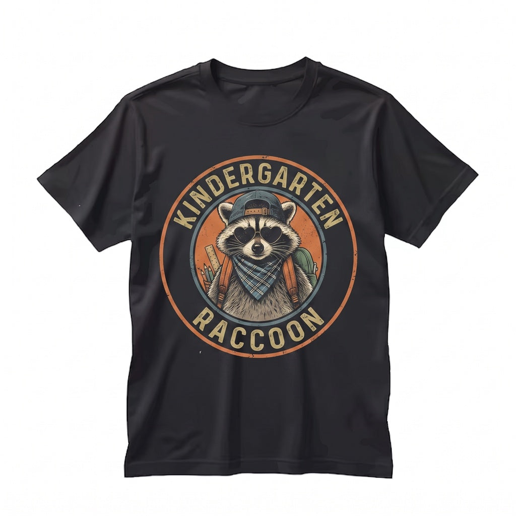Kindergarten Teacher Funny Feral Raccoon Back to School Last Day Team Apparel Unisex TShirt