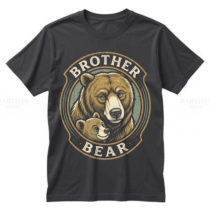 Vintage Kenai Koda Brother Bear Graphic Brotherhood Theme Park Animal Vacation Family Matching Apparel Unisex TShirt