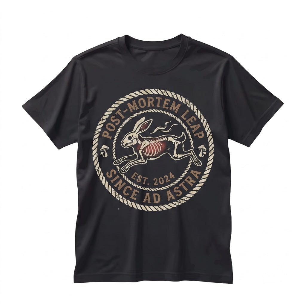 Skeletal Rabbit Dark Academia Gothic Bunny Macabre Nature Unisex TShirt
