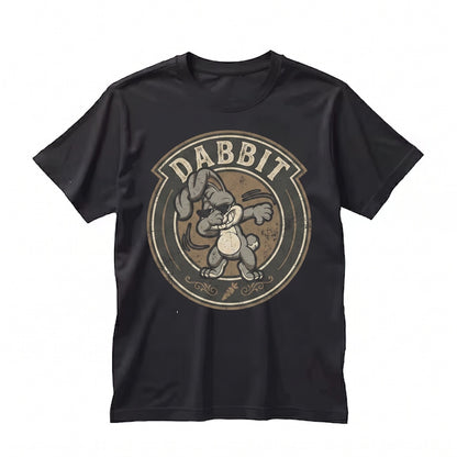 Funny Dabbing Bunny Cute Happy Easter Holiday Present Graphic Unisex TShirt