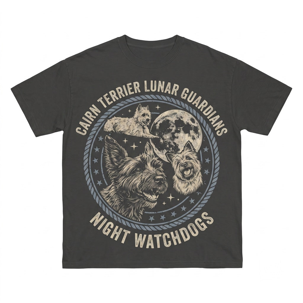 Three Cairn Terrier Moon Space Dog Lover Cute Galaxy Starry Cosmic Pet Art Gift Unisex TShirt