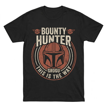 Sci-Fi Bounty Hunter Armor Graphic Vintage Cotton Apparel Unisex TShirt