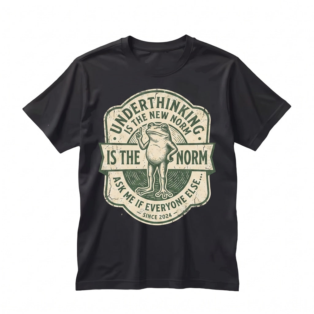 Funny Frog What If Everyone Else Is Just Underthinking Graphic Unisex TShirt