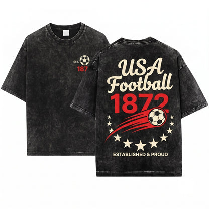 Retro 90s England Soccer Team World Graphic Athletic Tops Unisex Wash T-Shirt