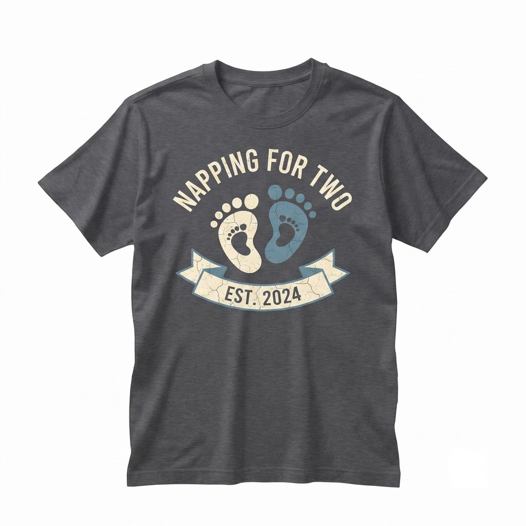 Napping for Two Pregnancy Announcement Mom to Be Gift Cute Maternity Unisex TShirt