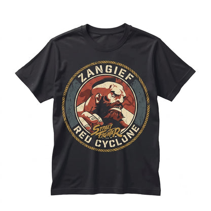 Zangief Retro Arcade Fighter Graphic Short Sleeve Crewneck Top Unisex TShirt