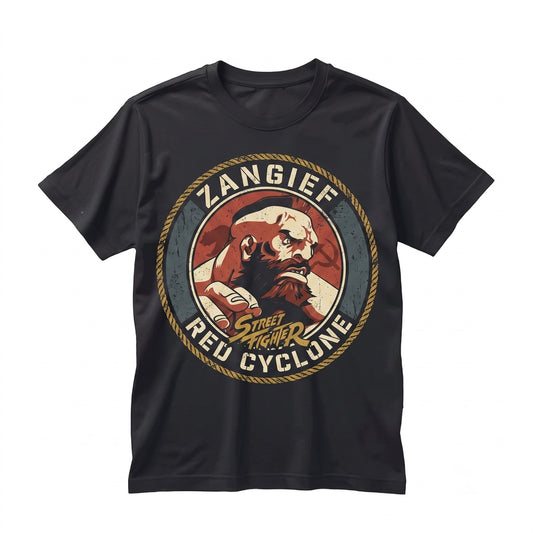 Zangief Retro Arcade Fighter Graphic Short Sleeve Crewneck Top Unisex TShirt