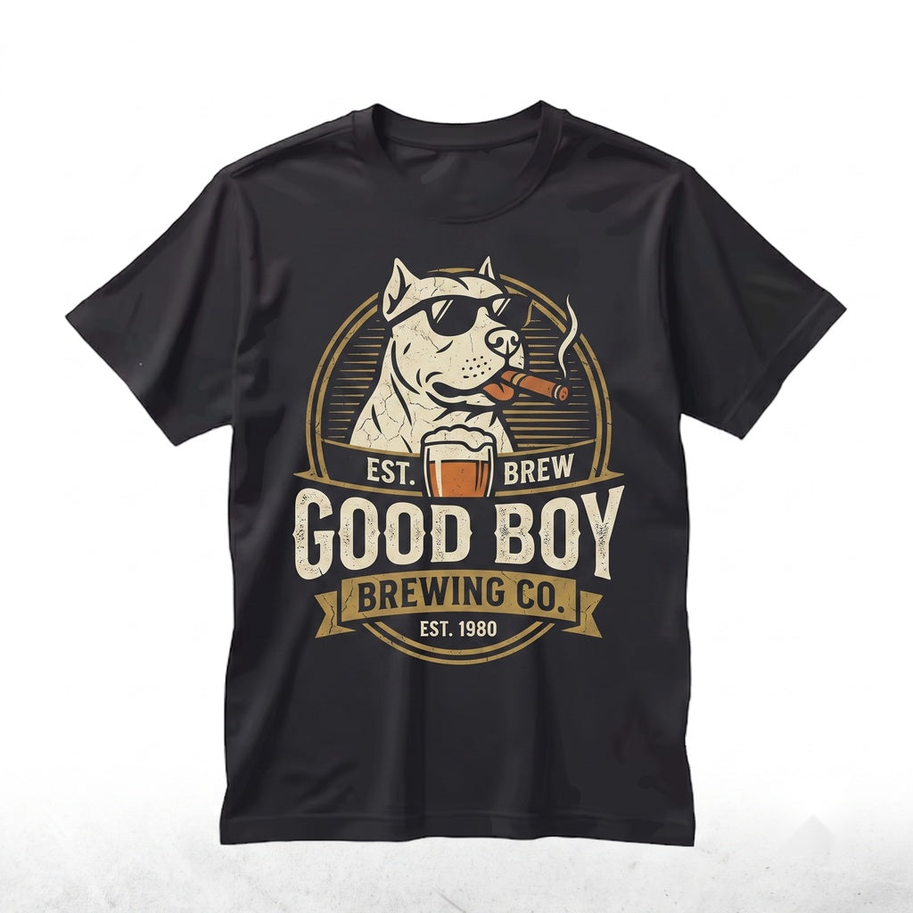 Pitbull Drinking Beer Sarcastic Dog Meme Lovers Gift for Pet Mom Dad Graphic Unisex TShirt