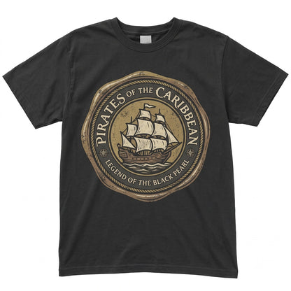 Vintage Sea Buccaneer Crew Graphic Curse of the Black Pearl Theme Jack Sparrow Land Yo Ho A Pirates Life For Me Unisex TShirt
