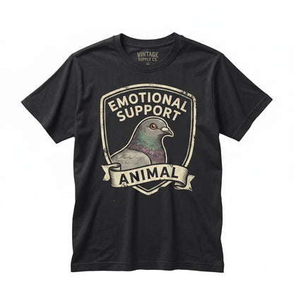 Funny Pigeon Lover Emotional Support Animal Gift Cute Bird Humor Graphic Apparel Unisex TShirt